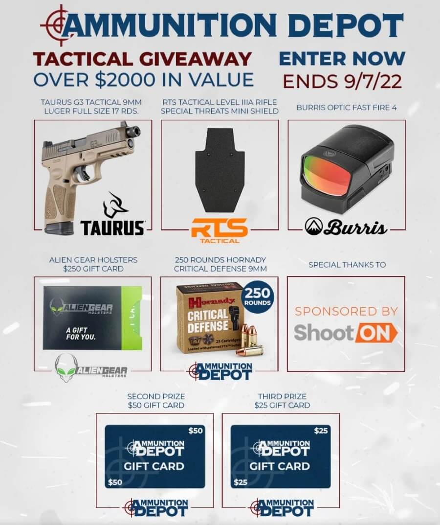 Aug 2022 Tactical Gun Giveaway