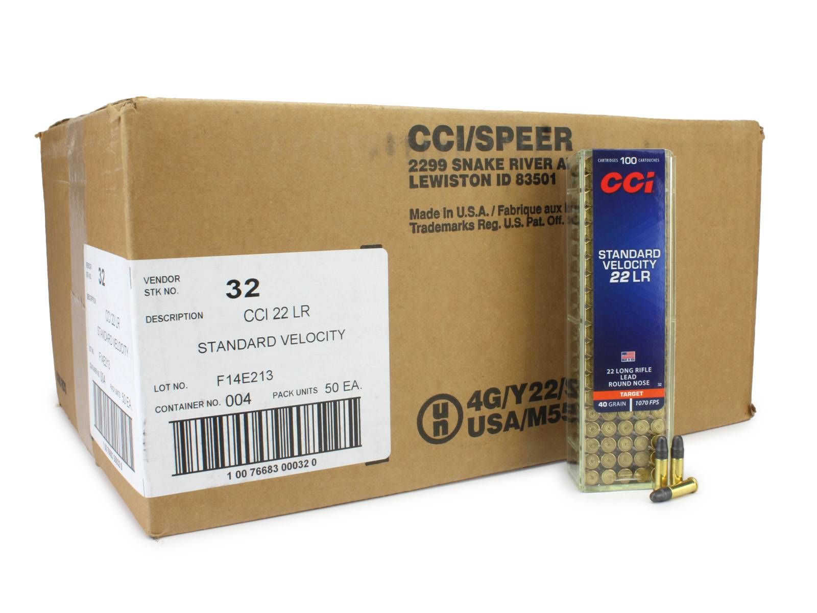 CCI CCI .22LR 40 Grain Lead Round Nose (Case)