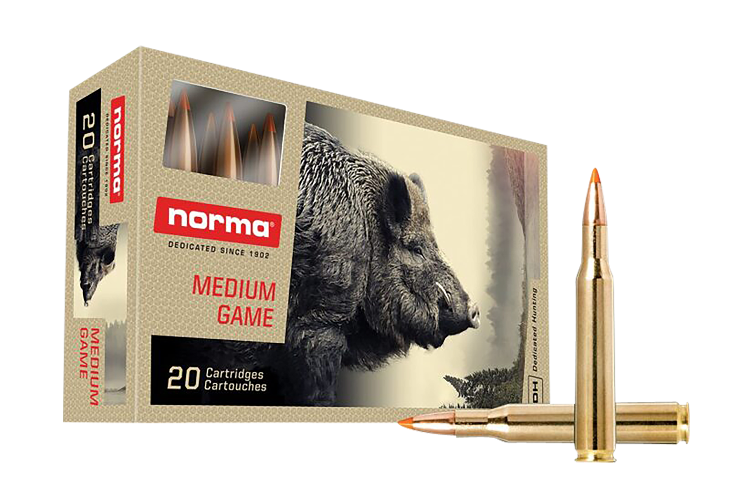 Norma Precision Ammunition Norma Ammunition Dedicated Hunting 270 Win 140 Grain Polymer Tip
