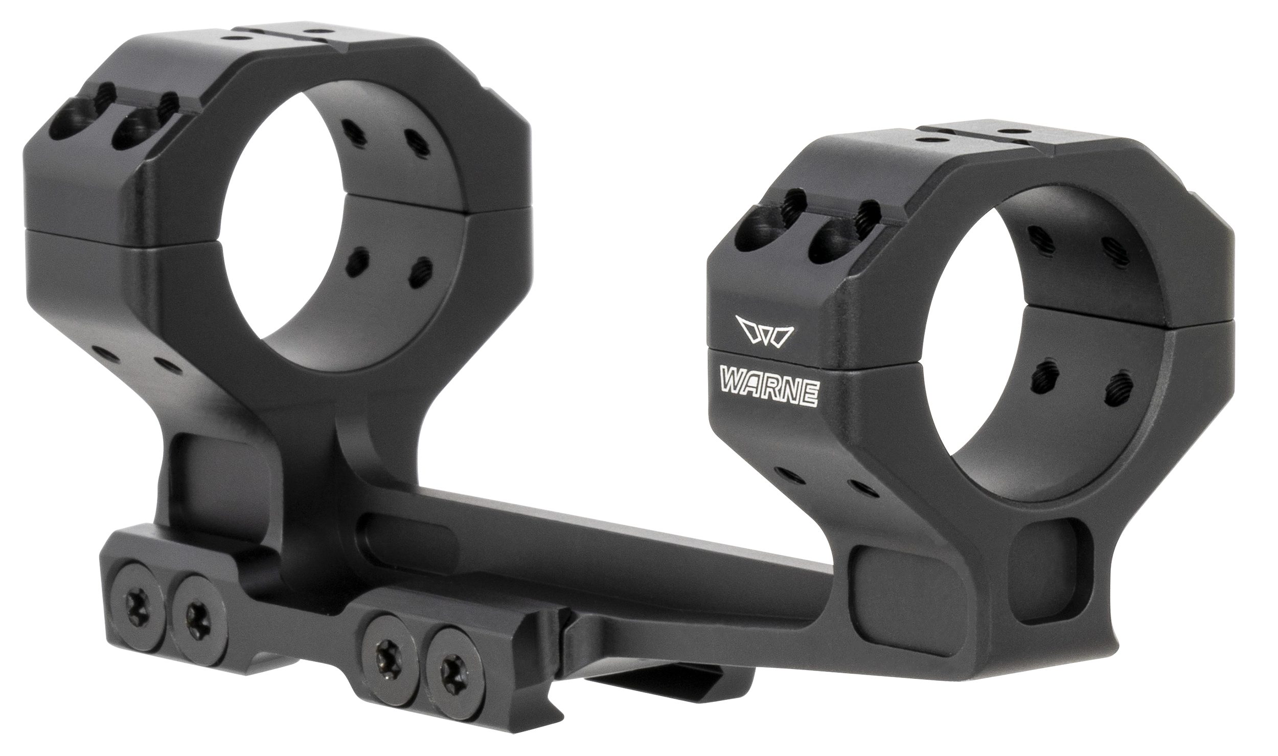 Warne Warne 781820MOA Precision Cantilever Mount Scope MountRing Combo Black Anodized 30mm 20 MOA