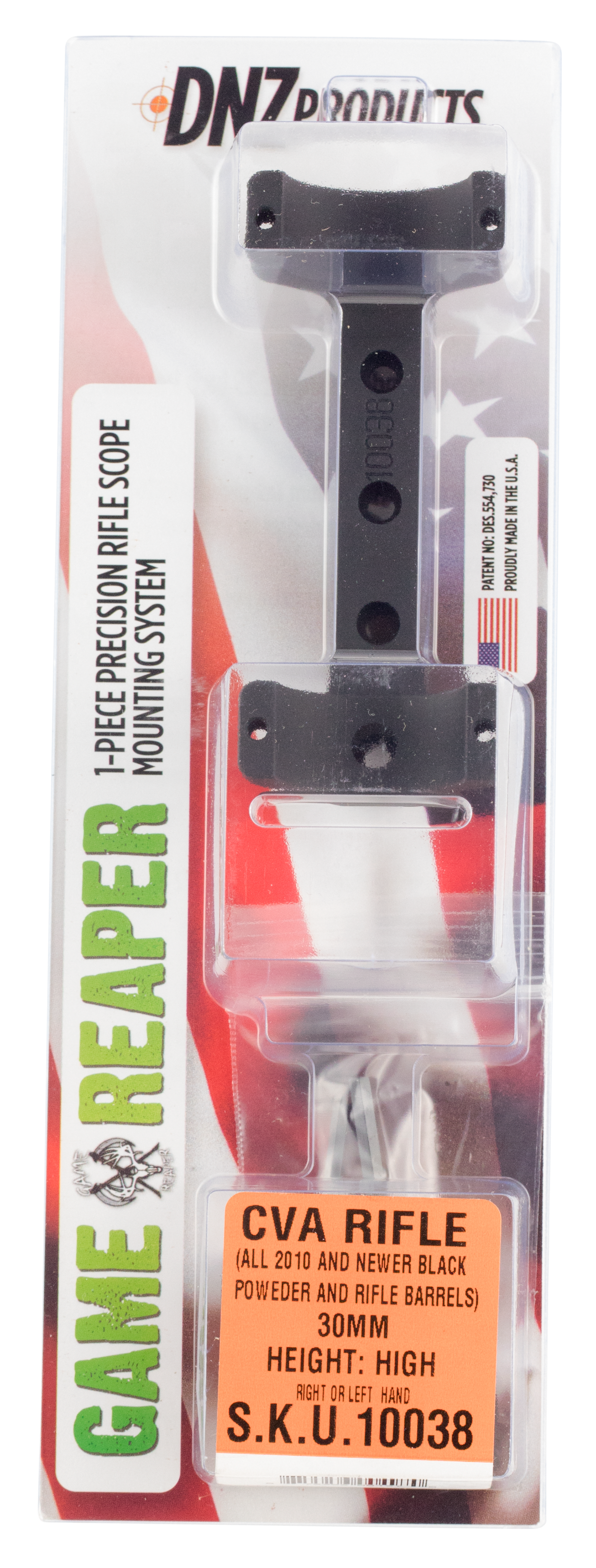 DNZ DNZ 10038 Game ReaperCVA Scope MountRing Combo Matte Black 30mm