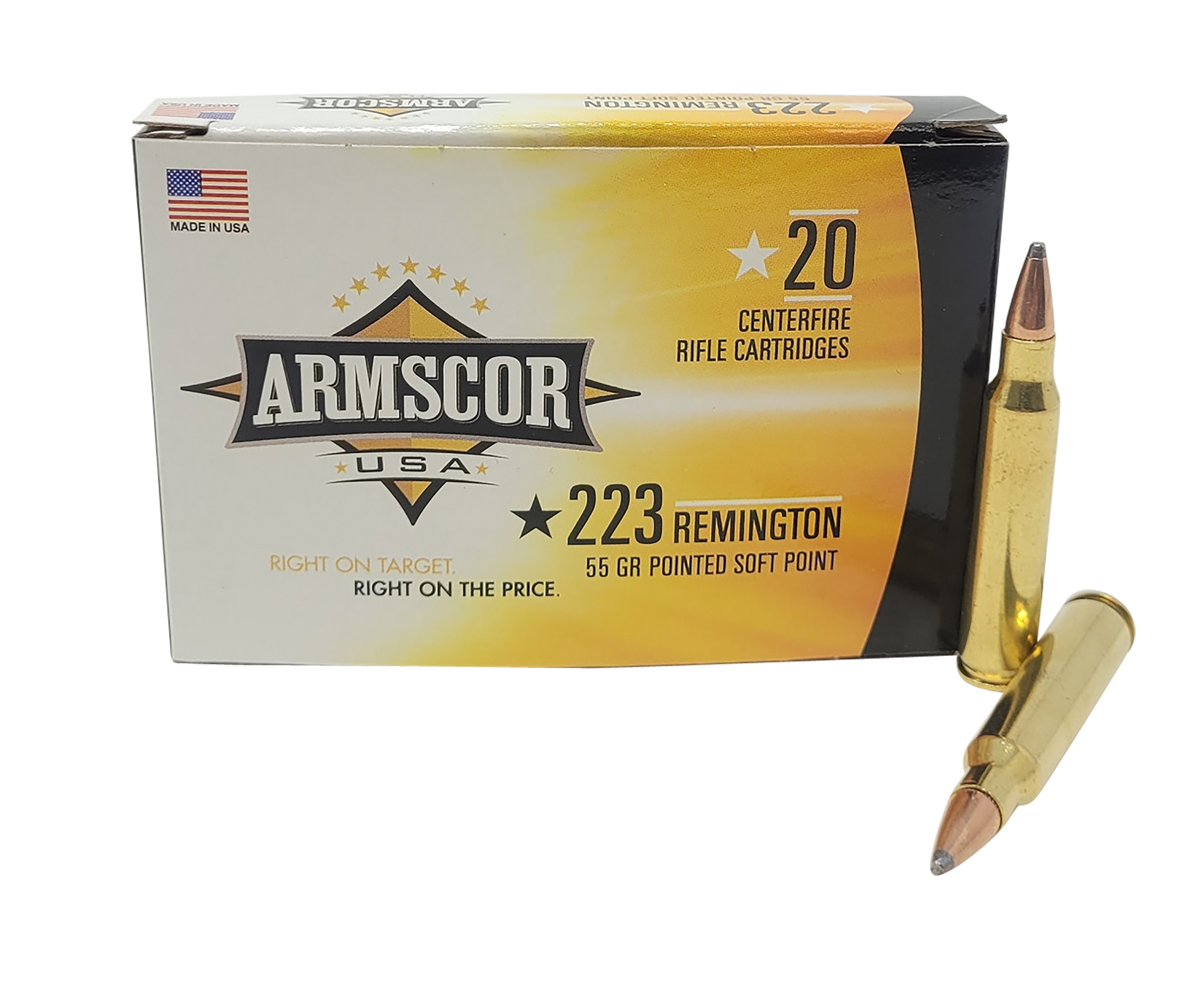 Armscor Armscor USA .223 Remington 55 Grain Pointed Soft Point Ammo (Box)