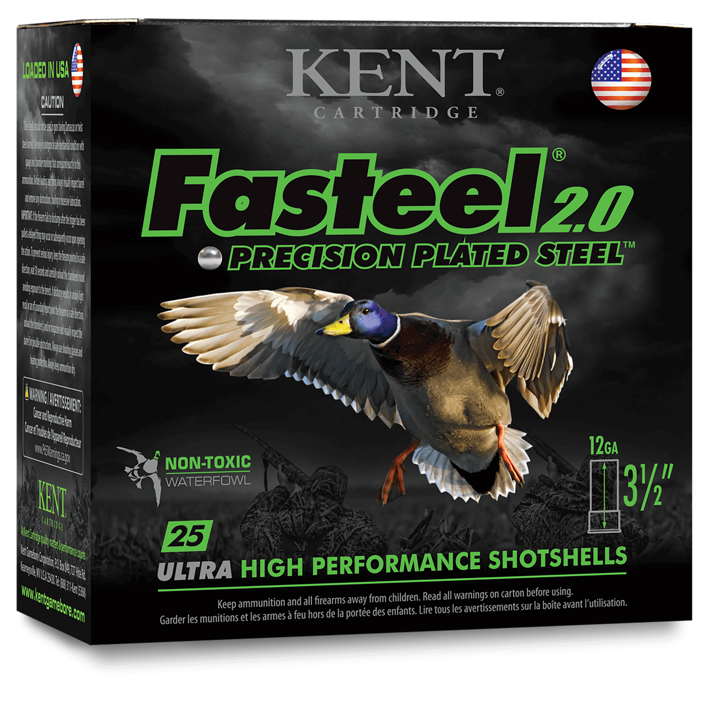 Kent Kent Cartridge Fasteel + 12 Gauge 3 1 1/4 oz 4 & 6 Shot K123FSP364X6 (Box)