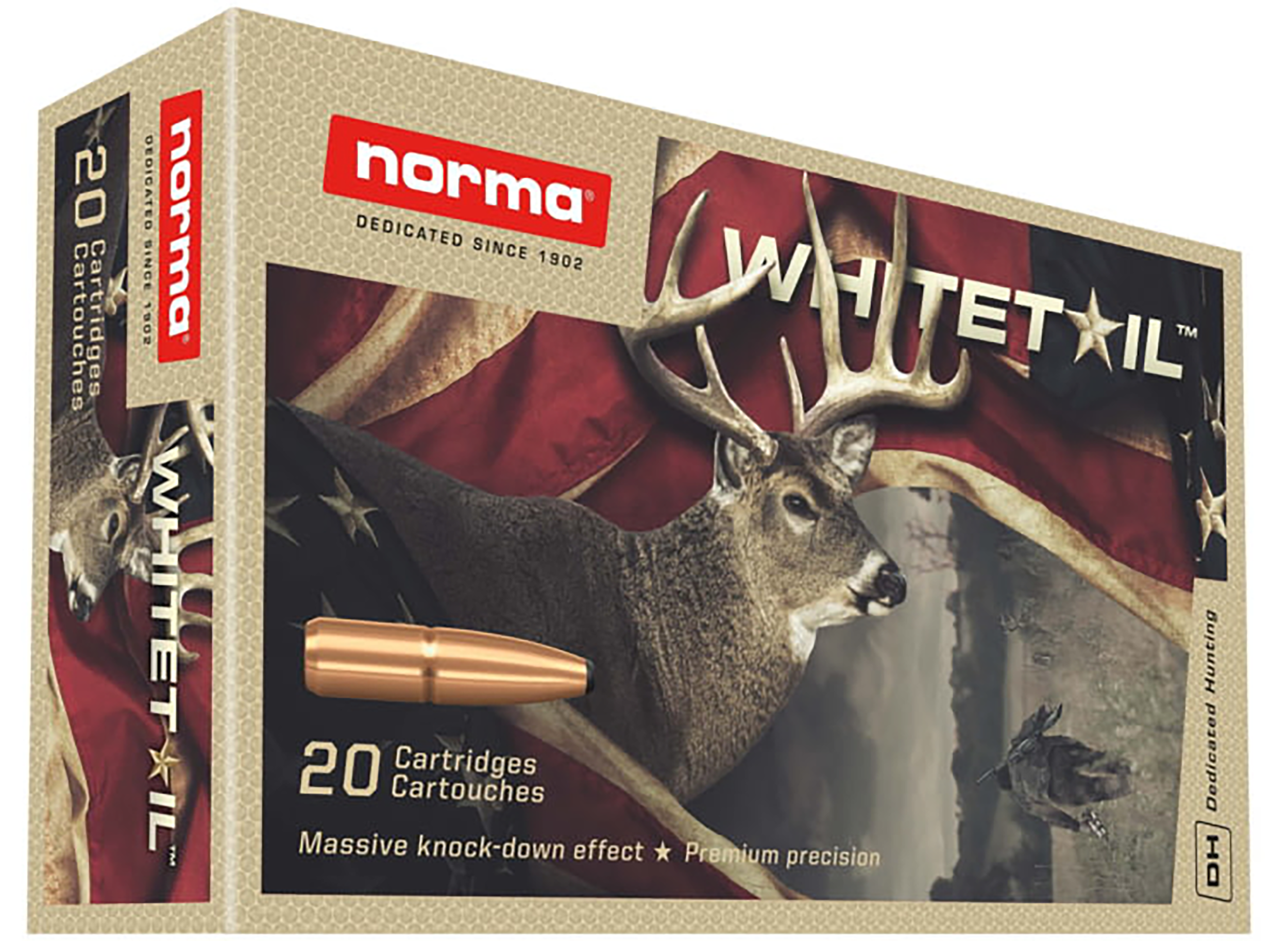 Norma Precision Ammunition Norma Ammunition Dedicated Hunting 30-06 Springfield 150 Grain Pointed Soft Point