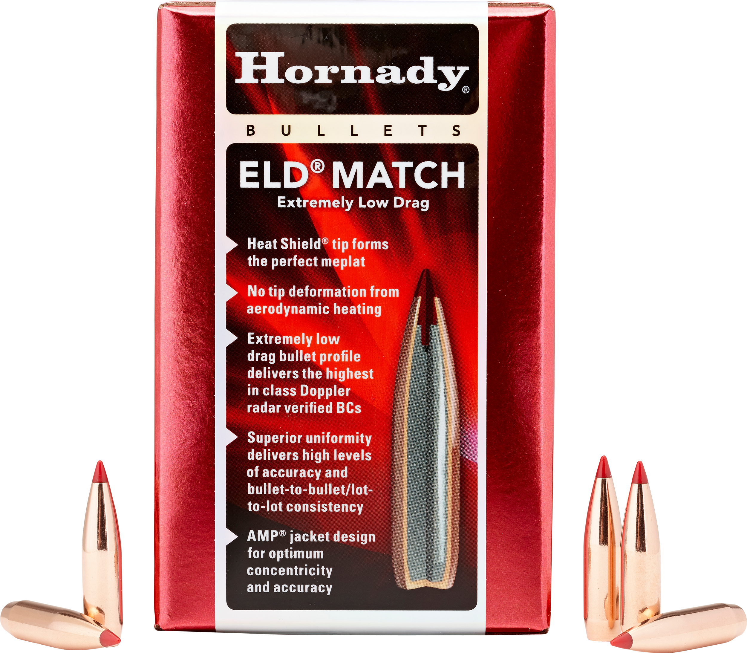 Hornady Hornady 140 gr ELD Match Bullets .264 500 Count