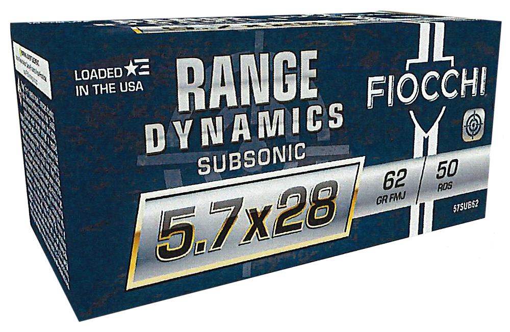 Fiocchi Fiocchi Range Dynamics 5.7x28mm 62 Grain FMJ 57SUB62 (Box)