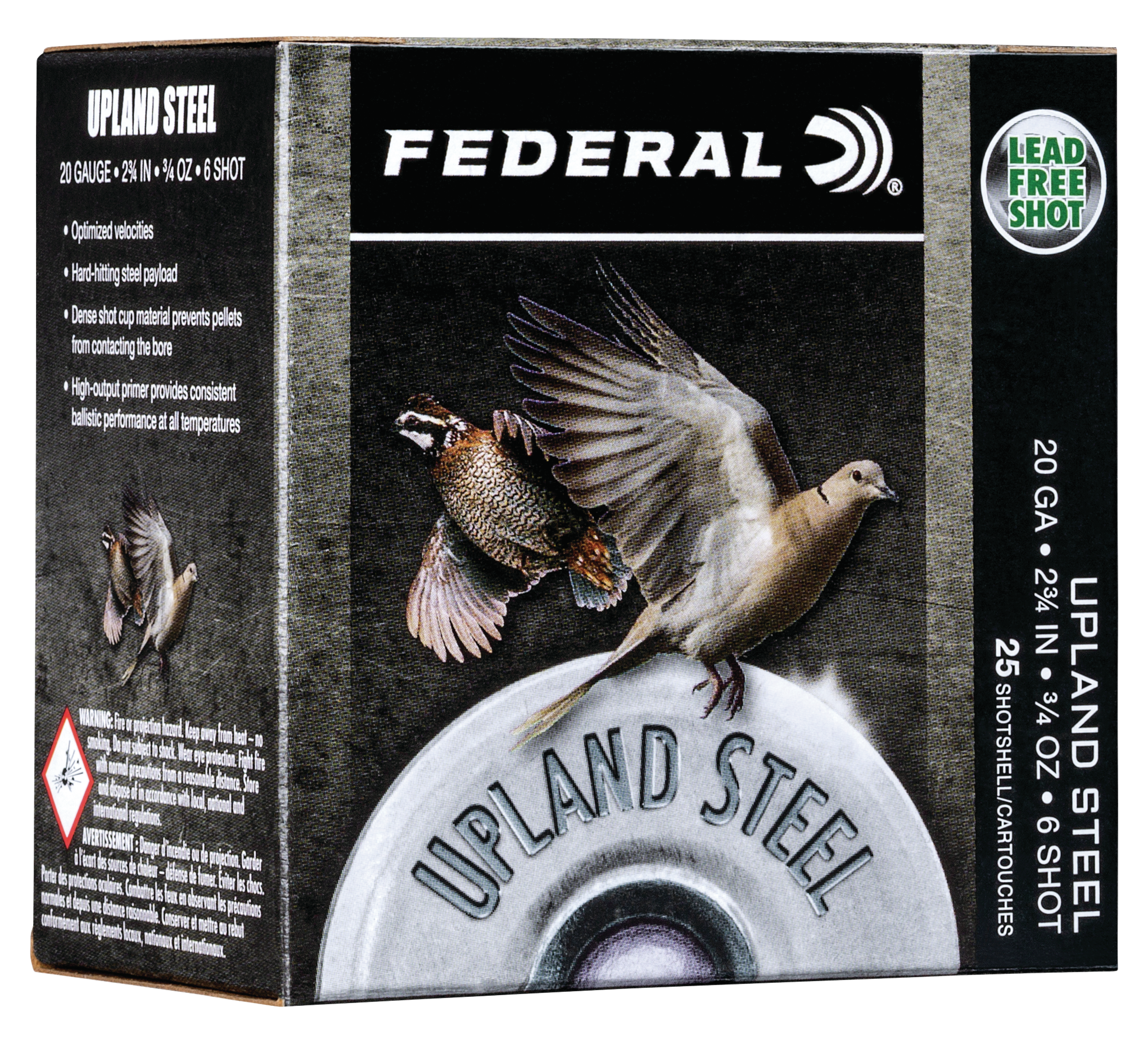 Federal Upland 20 Gauge 2.75 3/4 oz 6 Shot Ammo