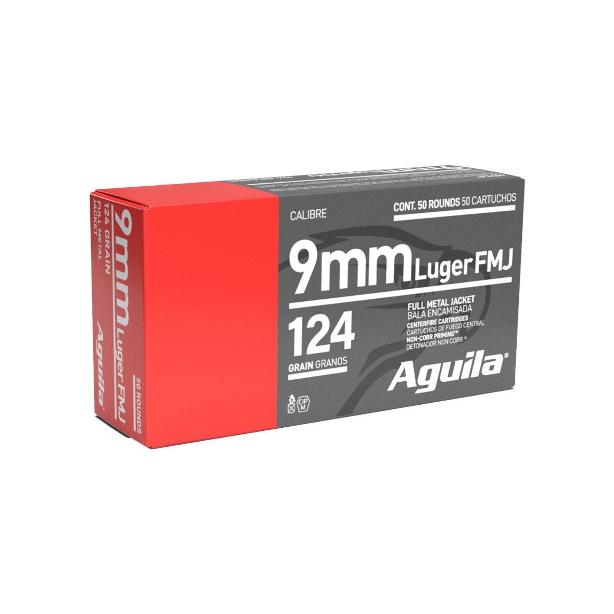 Aguila Aguila 9mm 124 Gr FMJ (Case)