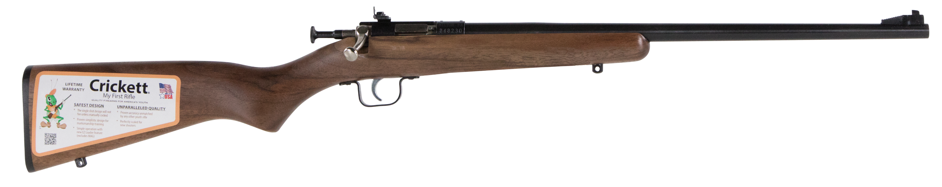 Crickett Youth 22 WMR Bolt 16.12" 1rd Walnut