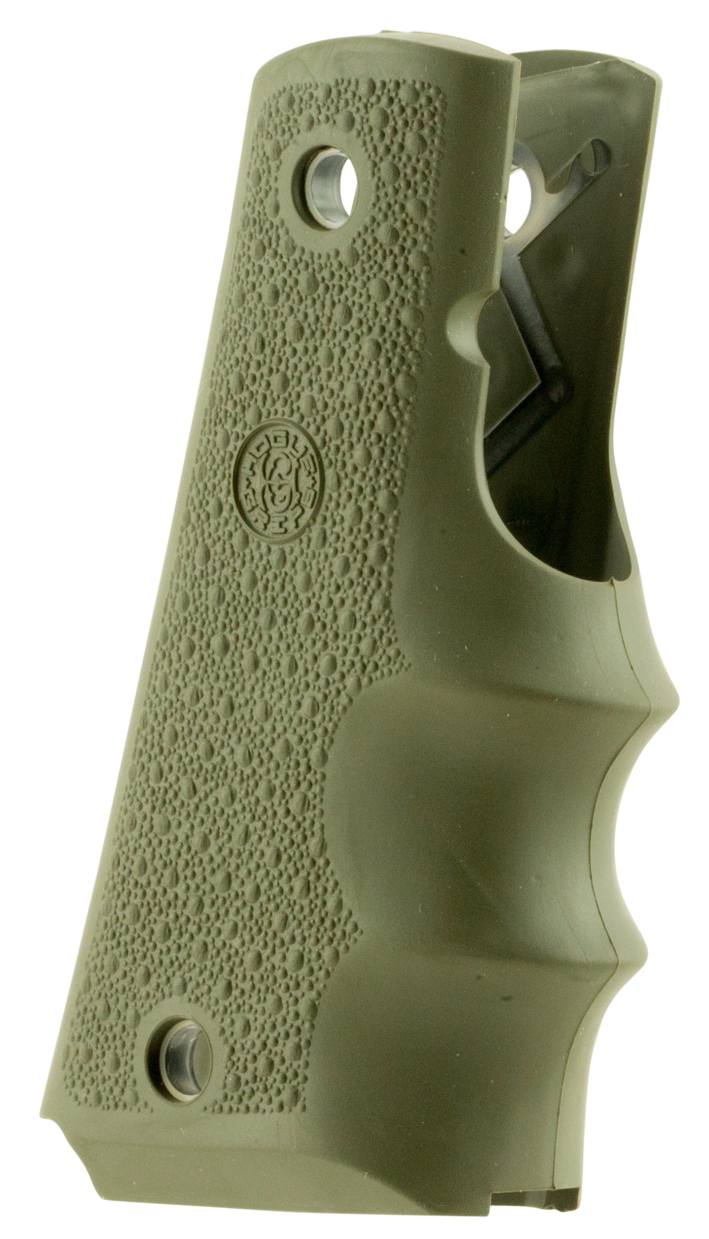 Hogue OverMolded OD Green Rubber Grip for 1911 Government