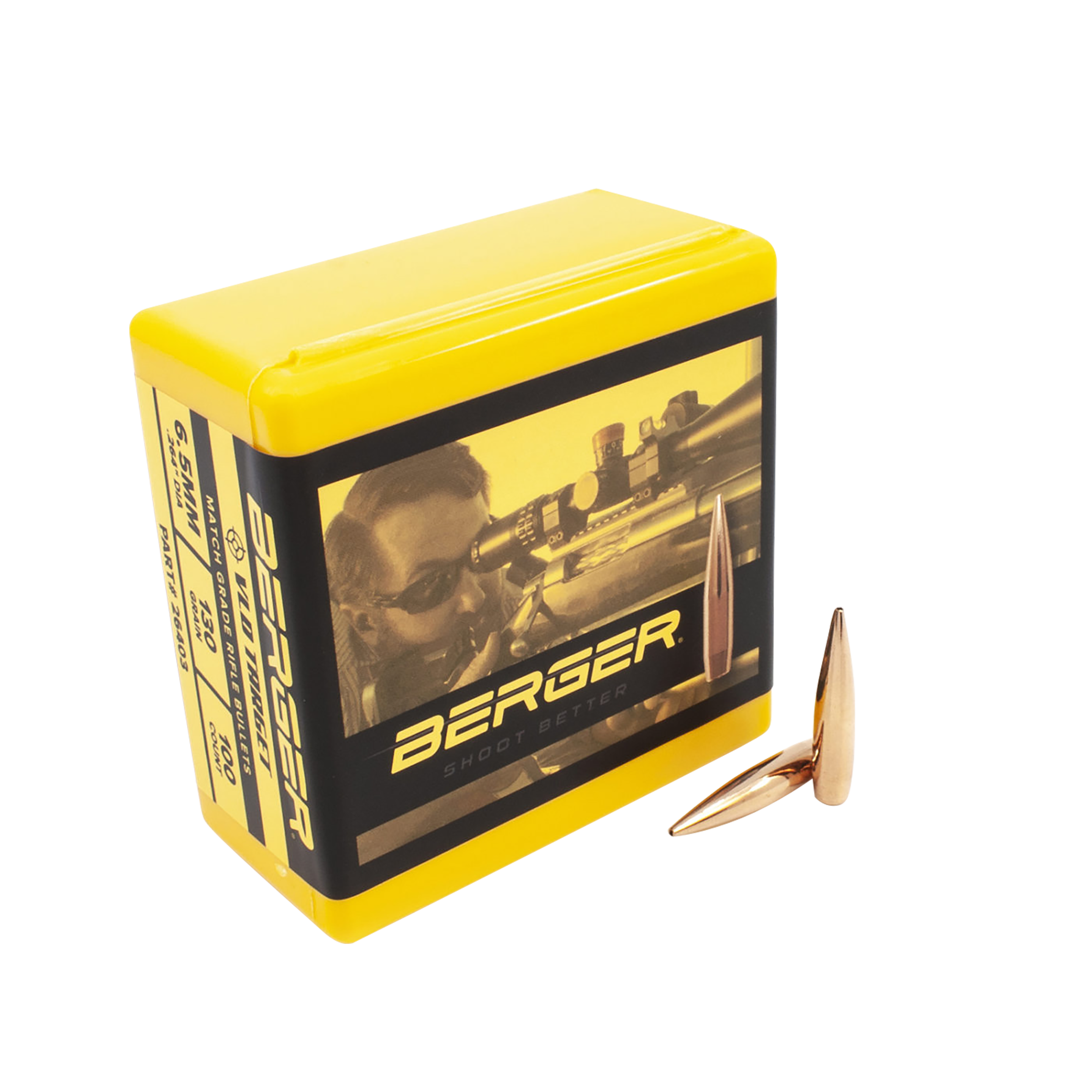 Berger Bullets Berger 6.5mm 130gr VLD Target Projectiles 100/Box