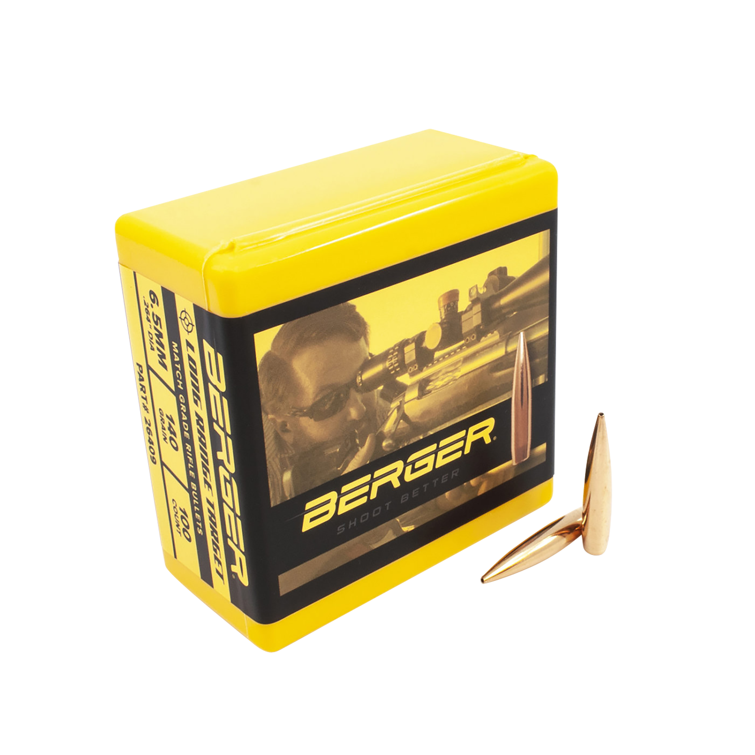 Berger Bullets Berger 6.5mm 140gr Long Range Boat Tail Projectiles 100/Box