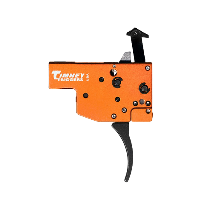 Timney Triggers Timney Replacement Trigger Two Stage Black Orange Steel Aluminum