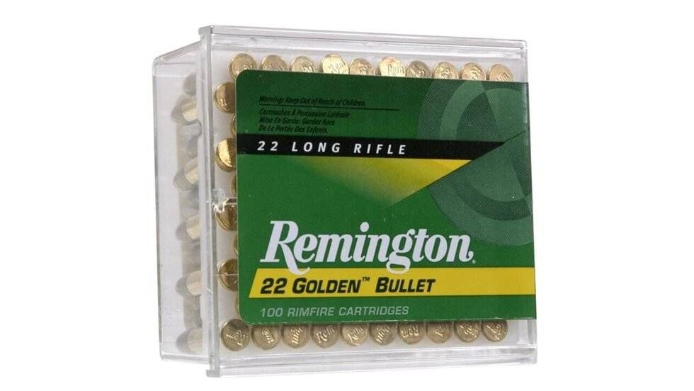 Remington Remington Golden Bullet 22 LR 36 Gr Plated Hollow Point (Box)