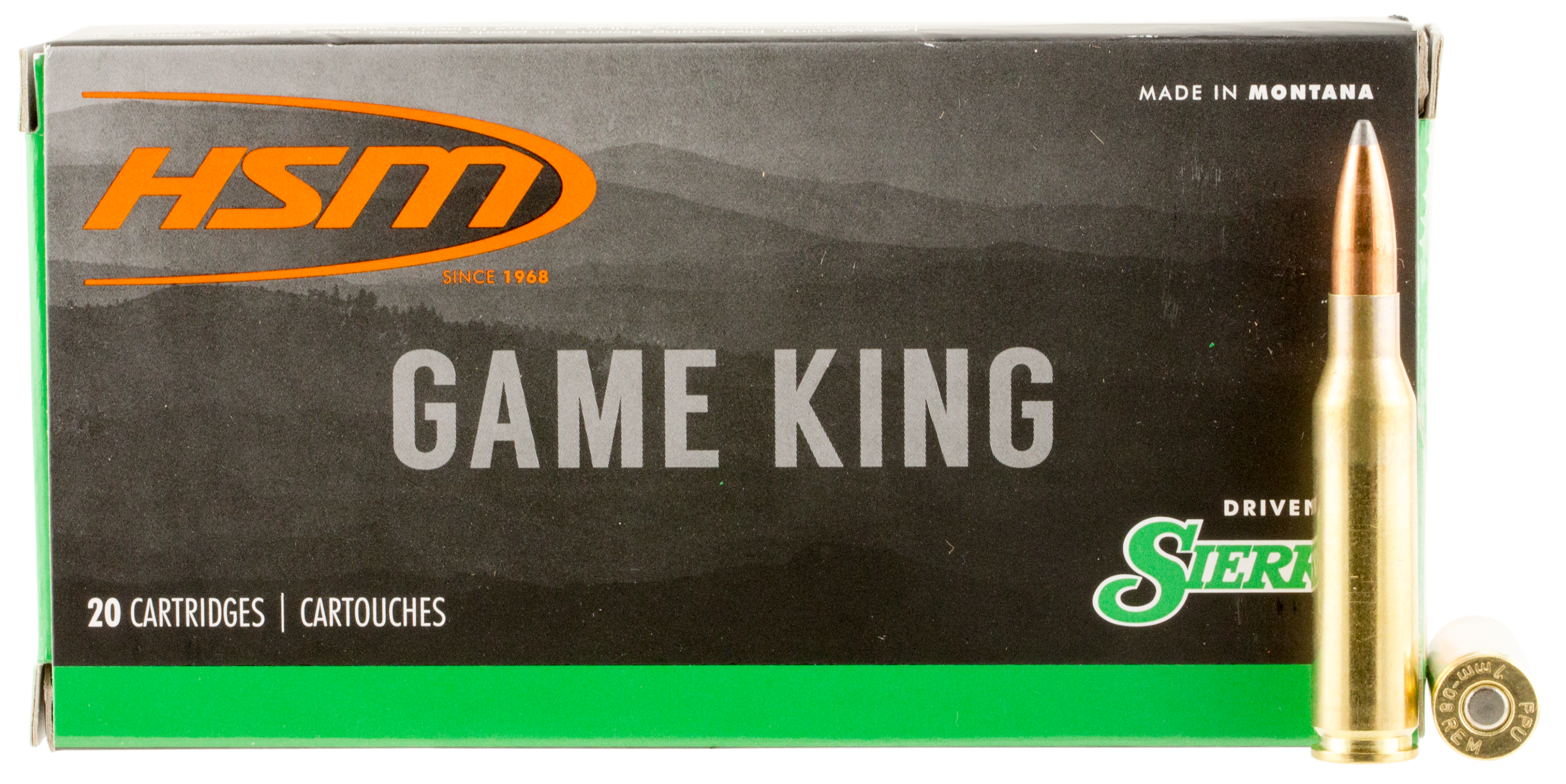 Hsm Hsm Game King 7mm-08 Rem 160 Gr Sierra GameKing Spitzer Boat Tail (Box)