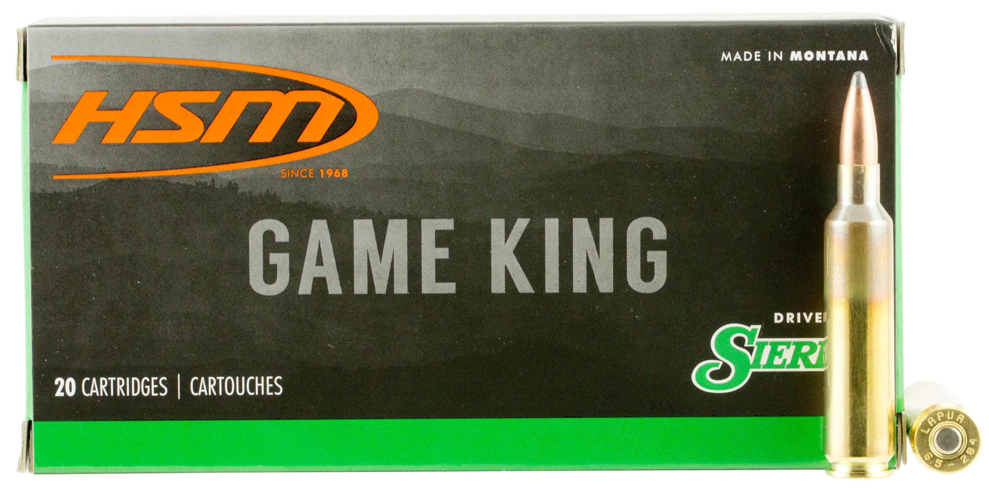 Hsm Hsm Game King 6.5x284 Norma 140 Gr Sierra GameKing Spitzer Boat Tail (Box)