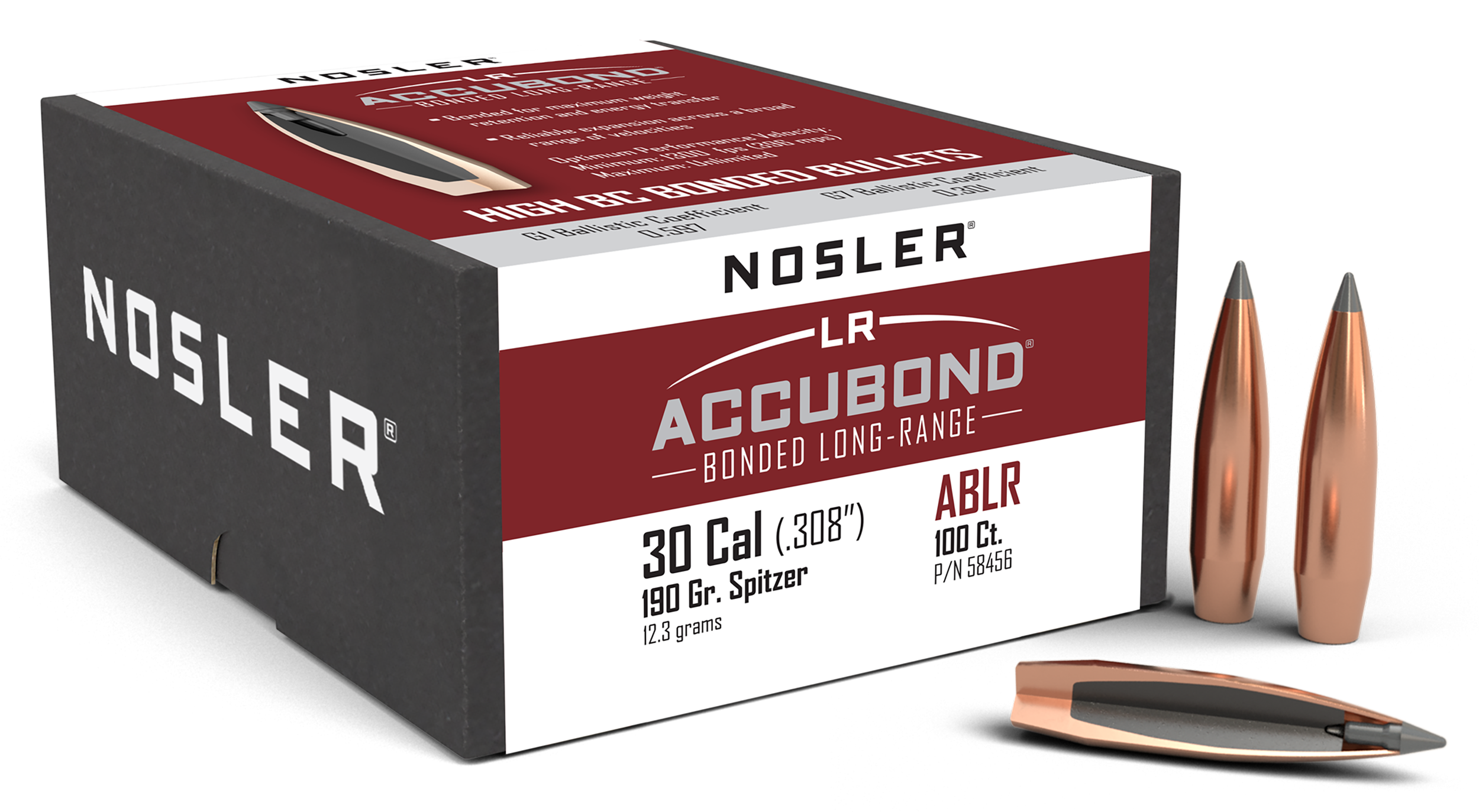 Nosler Nosler AccuBond 30 Caliber 190 Gr Spitzer Point