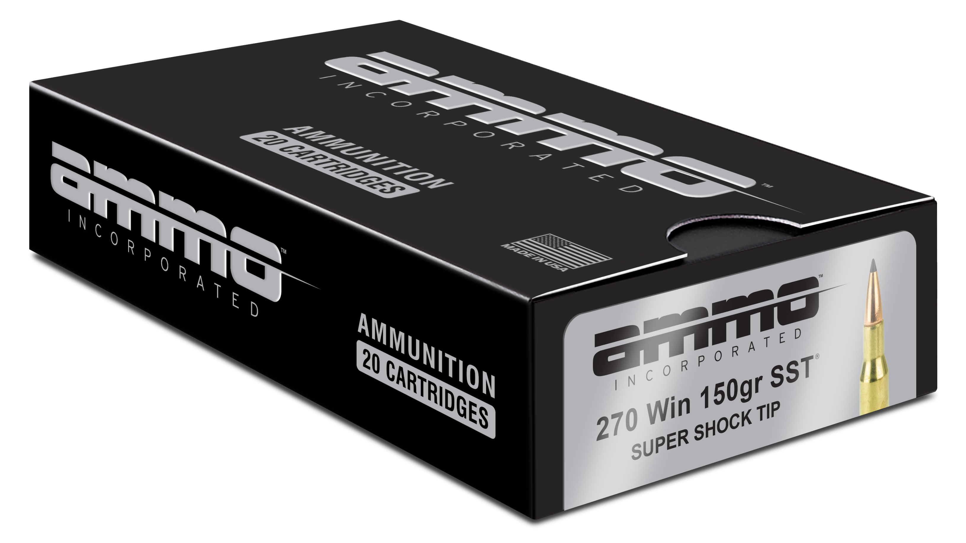 Ammo Inc Signature 270 Win 150 Grain Super Shock Tip