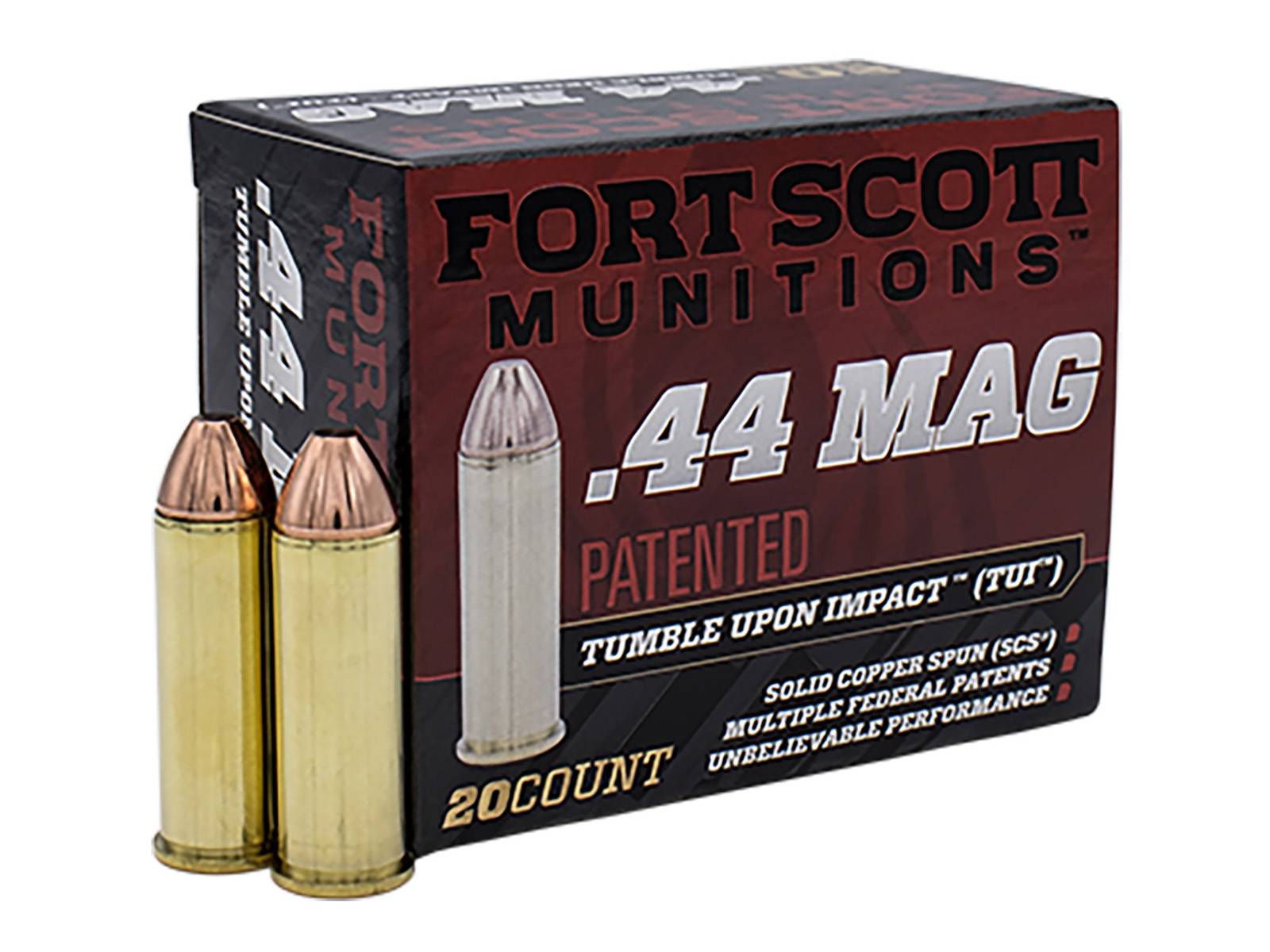 Fort Scott Munitions Fort Scott Munitions 44 Magnum 200 Grain Solid Copper Spun