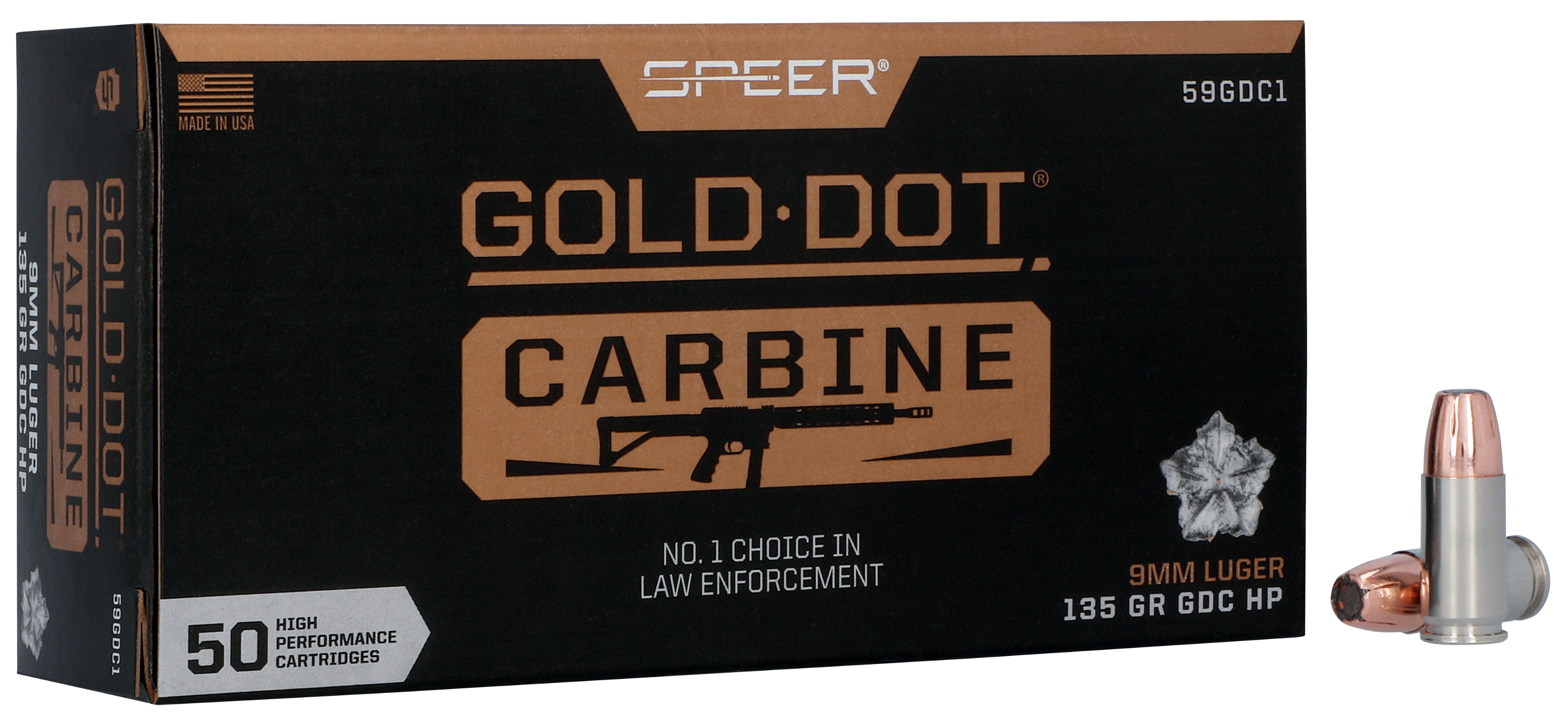 Speer Speer Gold Dot Carbine 9mm 135 Gr HP (Box)