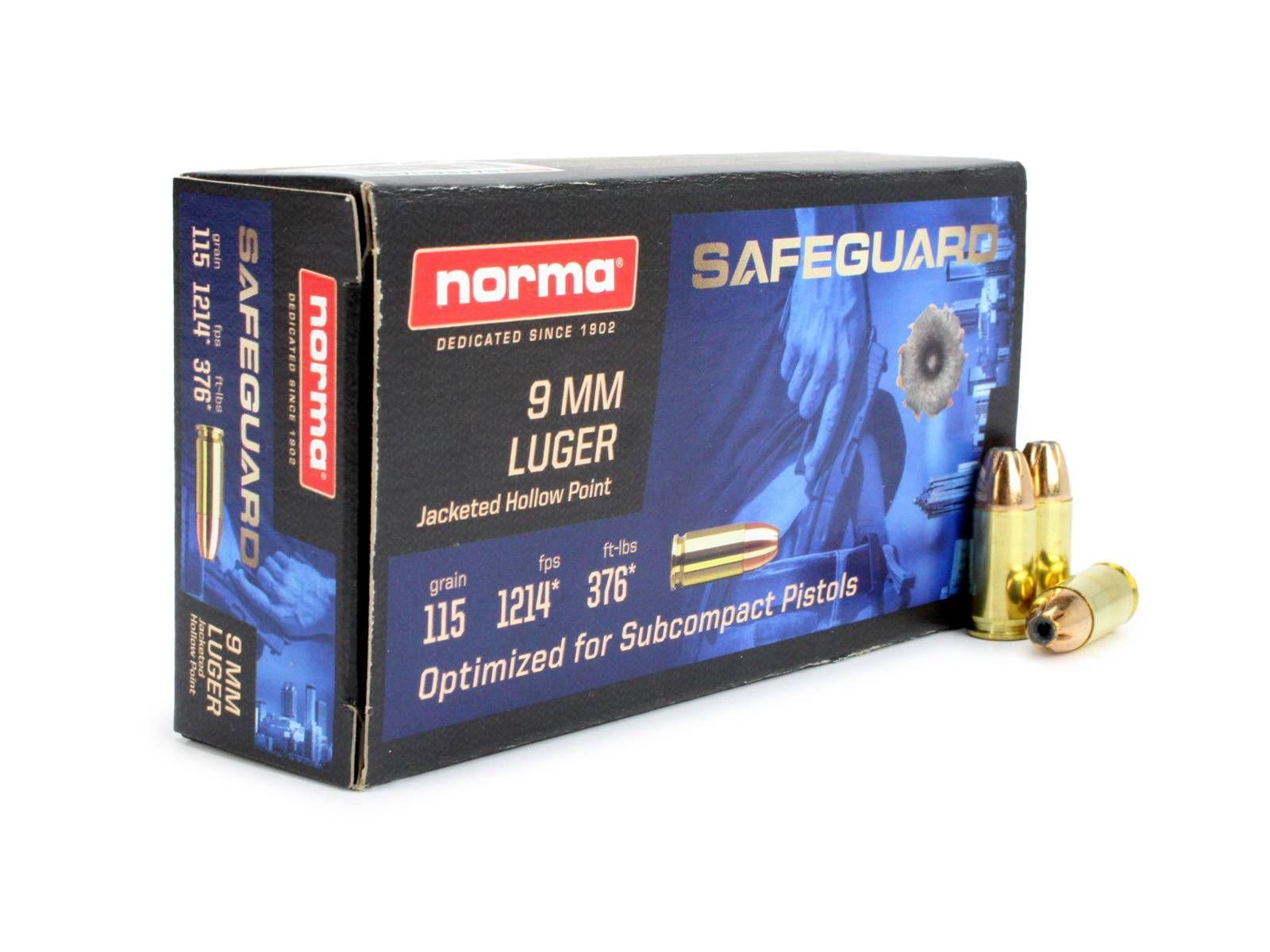 Norma Norma Safeguard 9mm 115 Gr JHP (Box)
