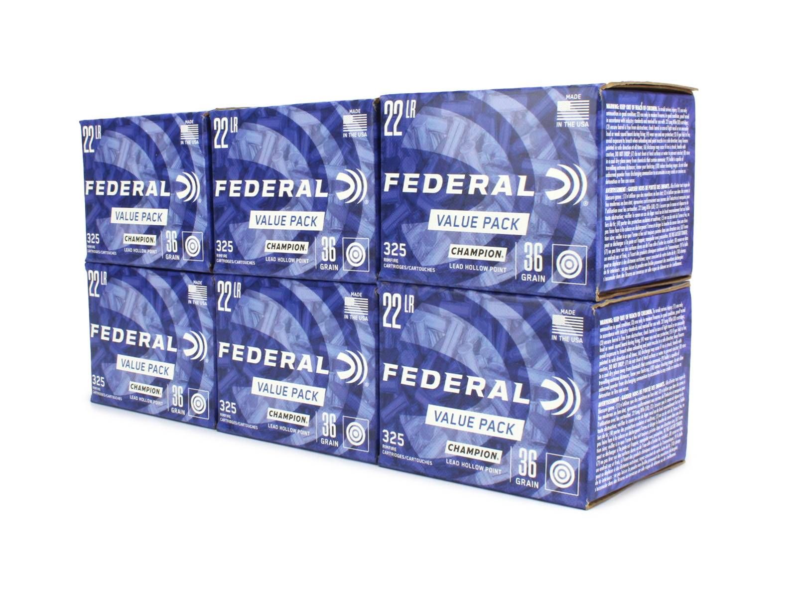Federal Federal Champion Value Pack 22 LR 36 Gr Lead Hollow Point (Range Bundle)