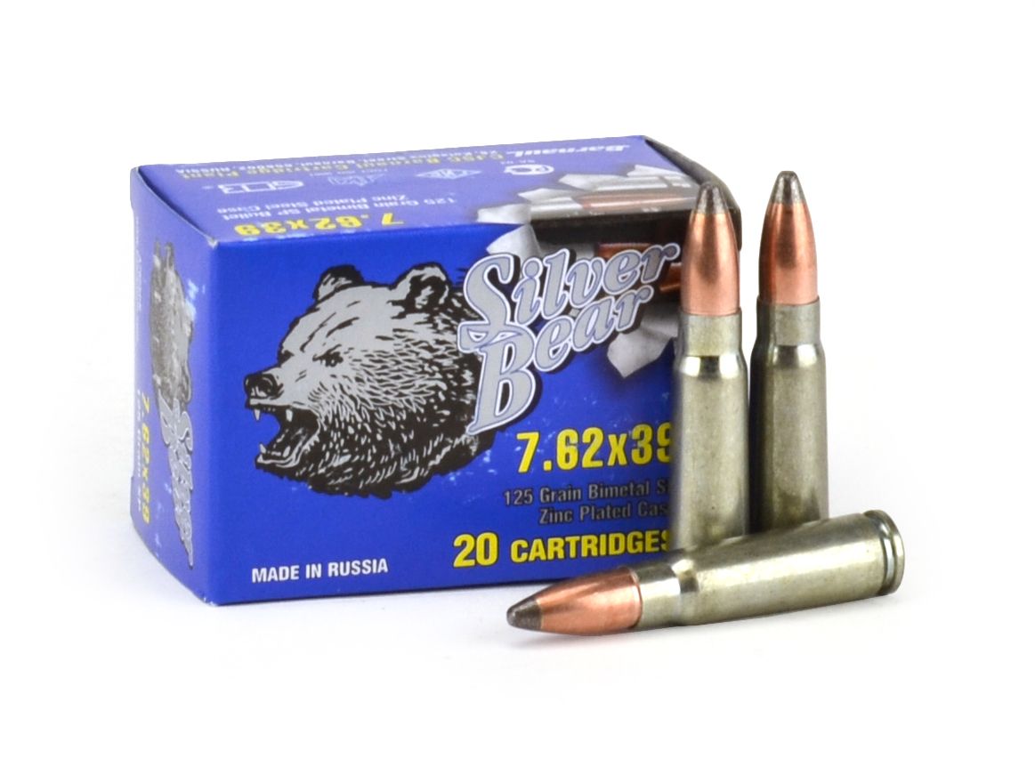 Silver Bear 7.62x39MM 125 Grain SP | 7.62x39mm Ammo For Sale