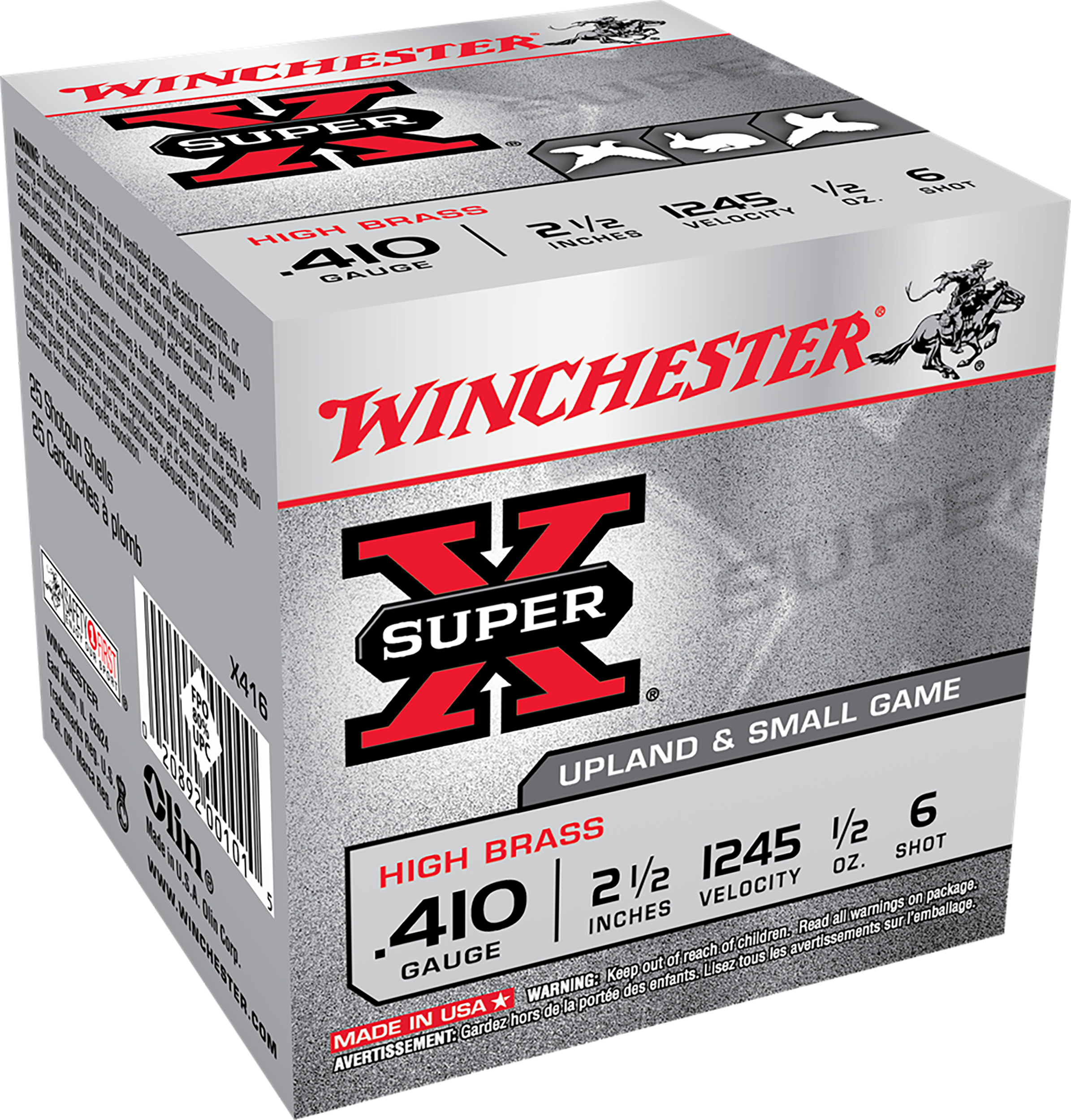 本 vb-16 No.4 Winchester Super X 410 Gauge 2.50 1/2 oz 6 Shot