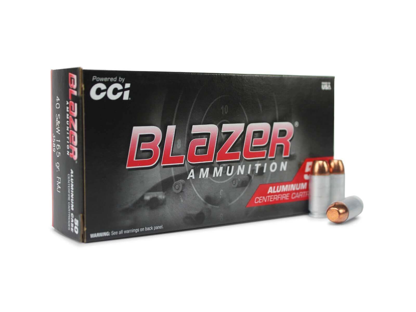 CCI CCI Blazer 40 S&W 165 Gr FMJ Aluminum (Box)