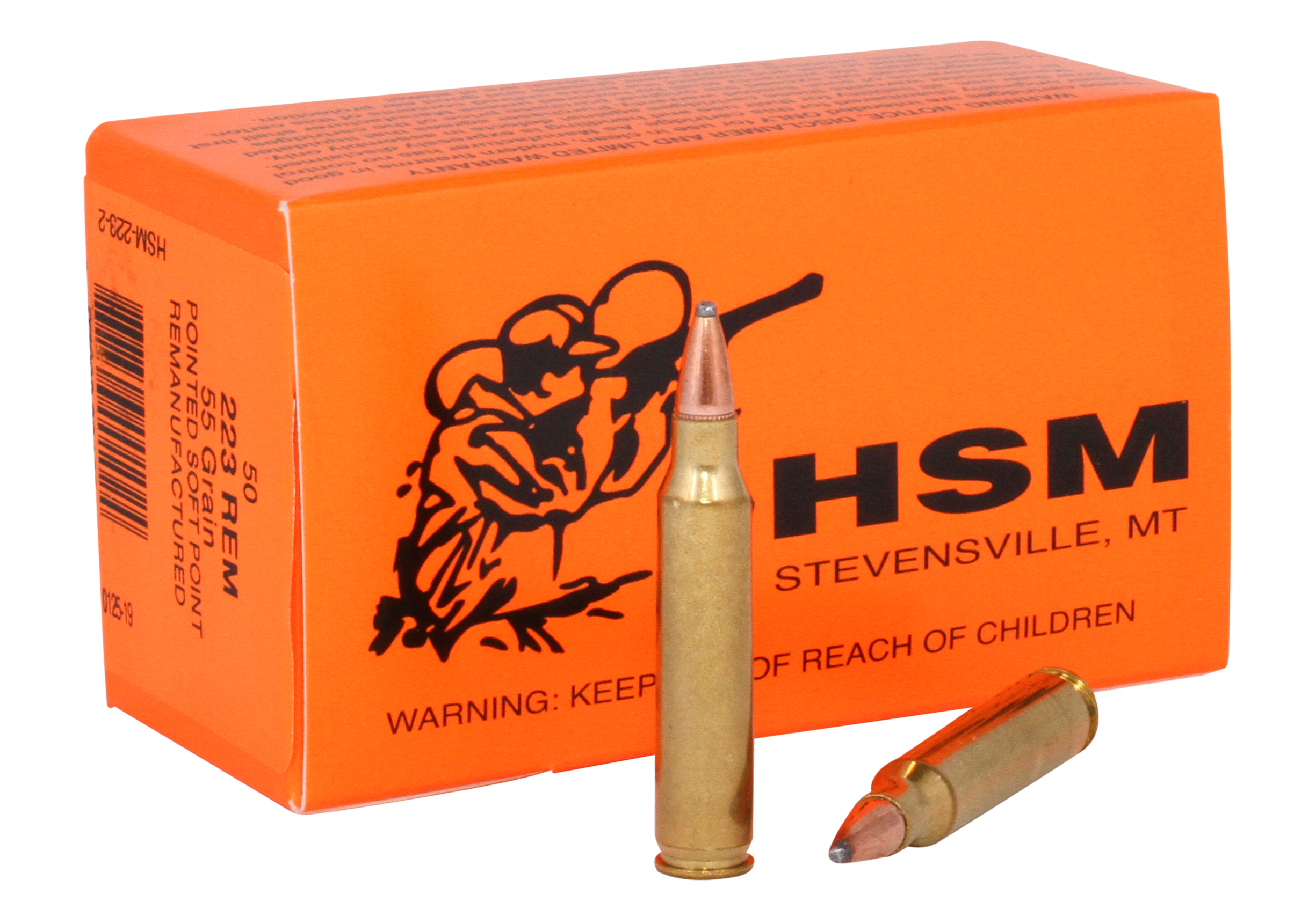HSM Varmint 223 Rem 55 Gr SP 50 Rounds Ammo