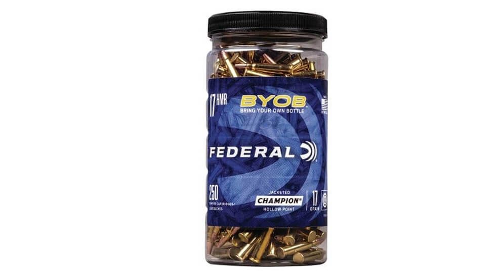 Federal Champion Training 17 HMR 17 Gr Speer TNT Jacketed Hollow Point Ammo