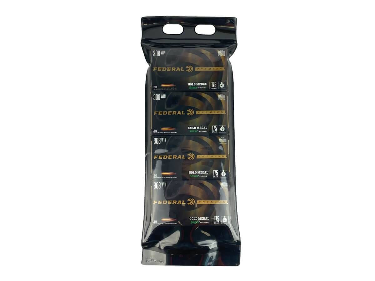Federal Federal Gold Medal 308 Winchester 175 Grain SMK Battle Pack - Up To 75 Years Shelf Life! (80 Rounds)