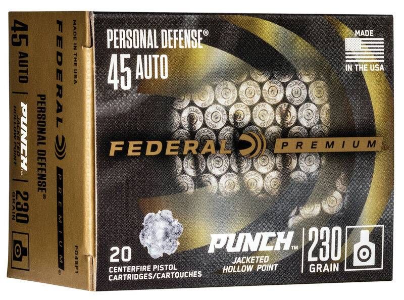 Federal Ammunition Federal Premium PUNCH 45 ACP 230 Grain JHP