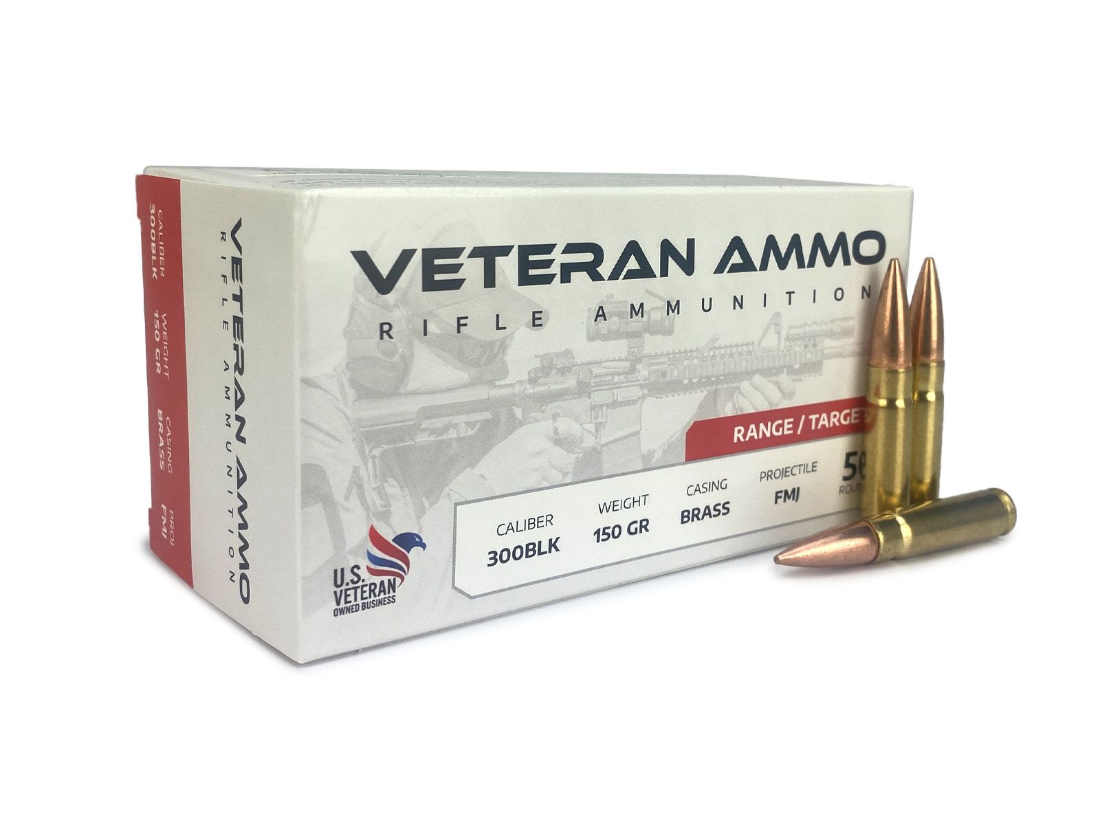 Hyperion Munitions Veteran Ammo 300 Blackout 150 Gr FMJ