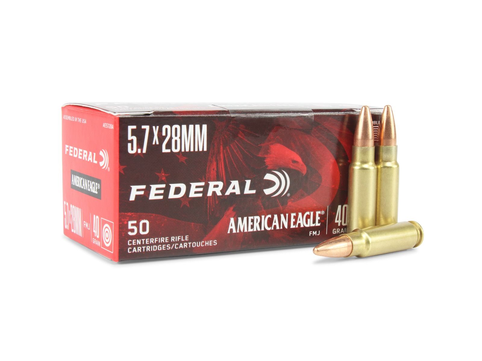 Federal American Eagle 5.7x28mm 40 Gr FMJ | Ammunition Depot