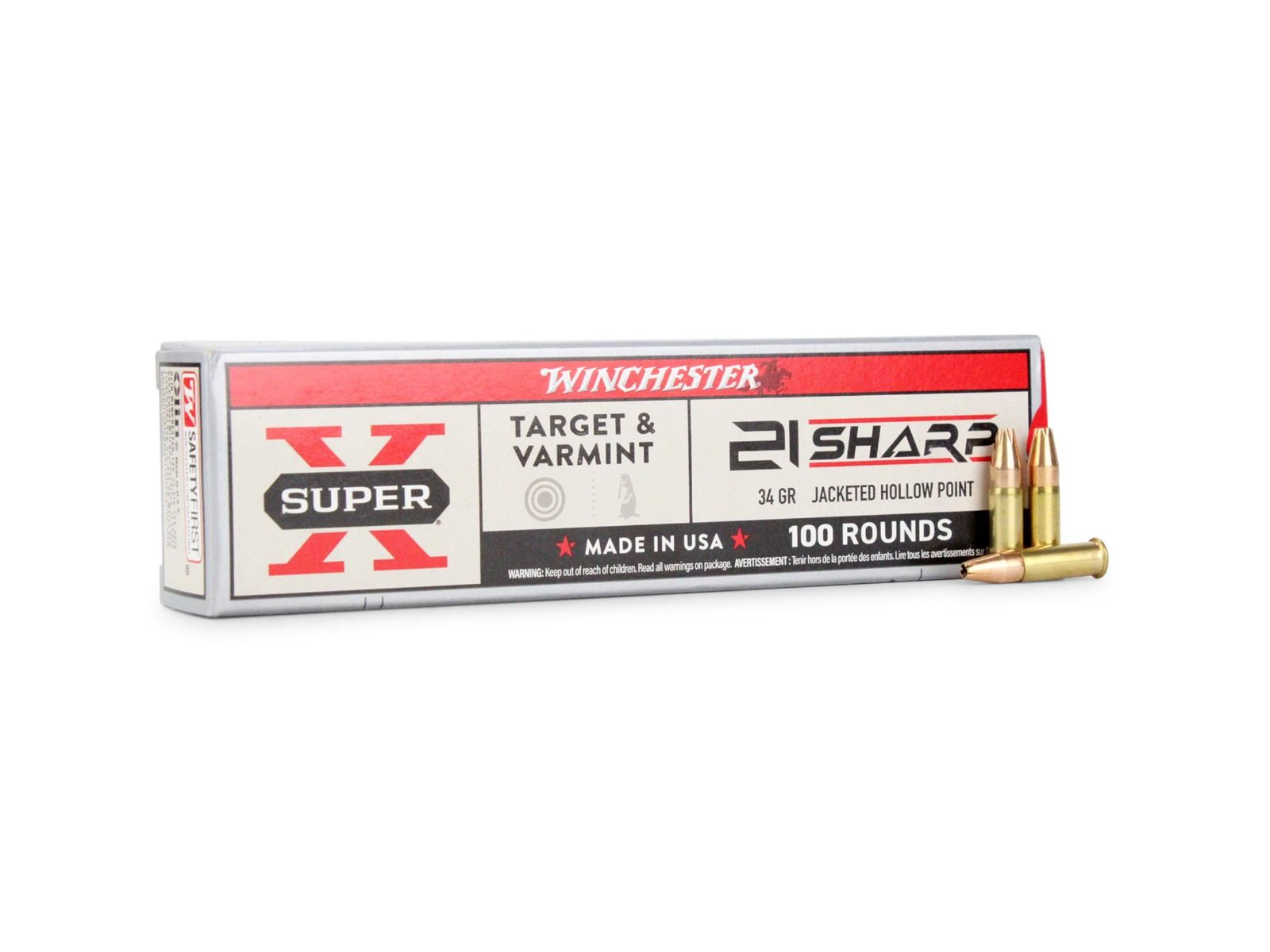 mpw6のチップ Winchester Super-X 21 Sharp 34 Gr JHP | Ammunition Depot