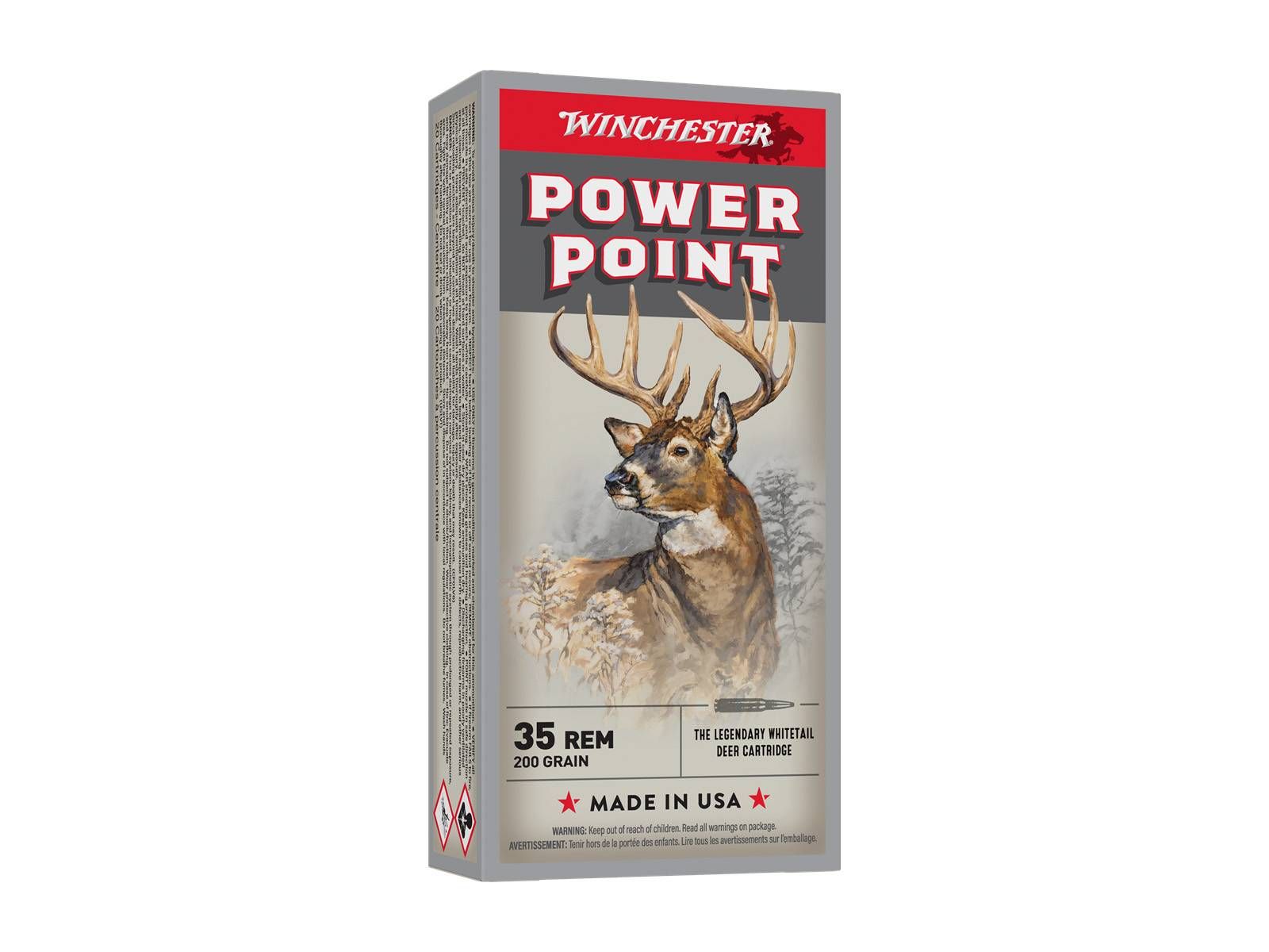 Winchester Winchester 35 Remington 200 Grain Power-Point Ammo (Box)