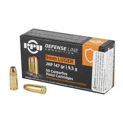 PPU (Prvi Partizan) PPU Defense 9mm 147 Gr JHP