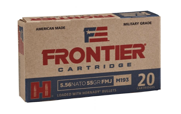 Hornady Hornady Frontier Military Grade 5.56x45mm NATO 55 Grain FMJ