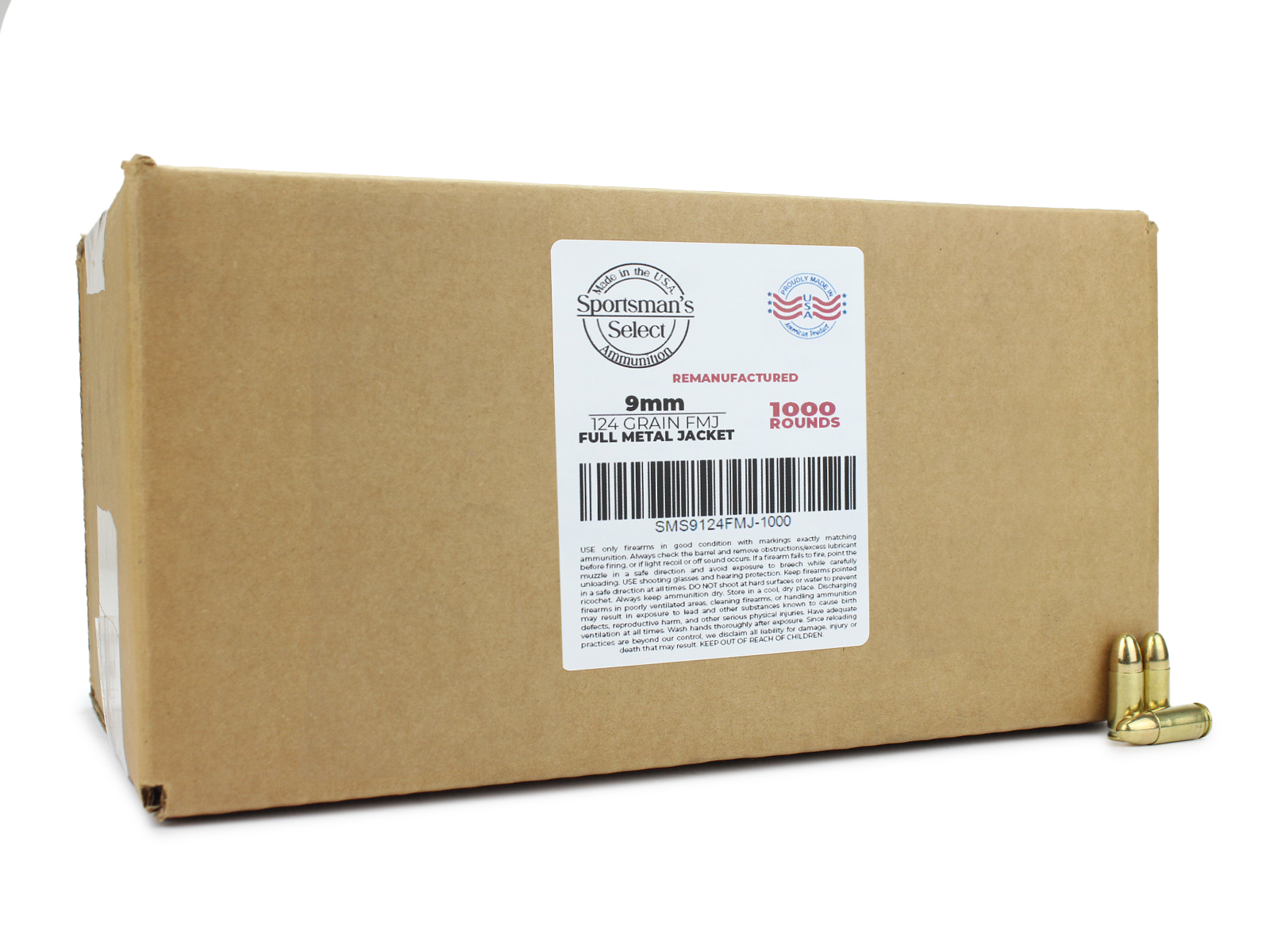 Sportsman's Select Remanufactured 9mm 124 Gr FMJ