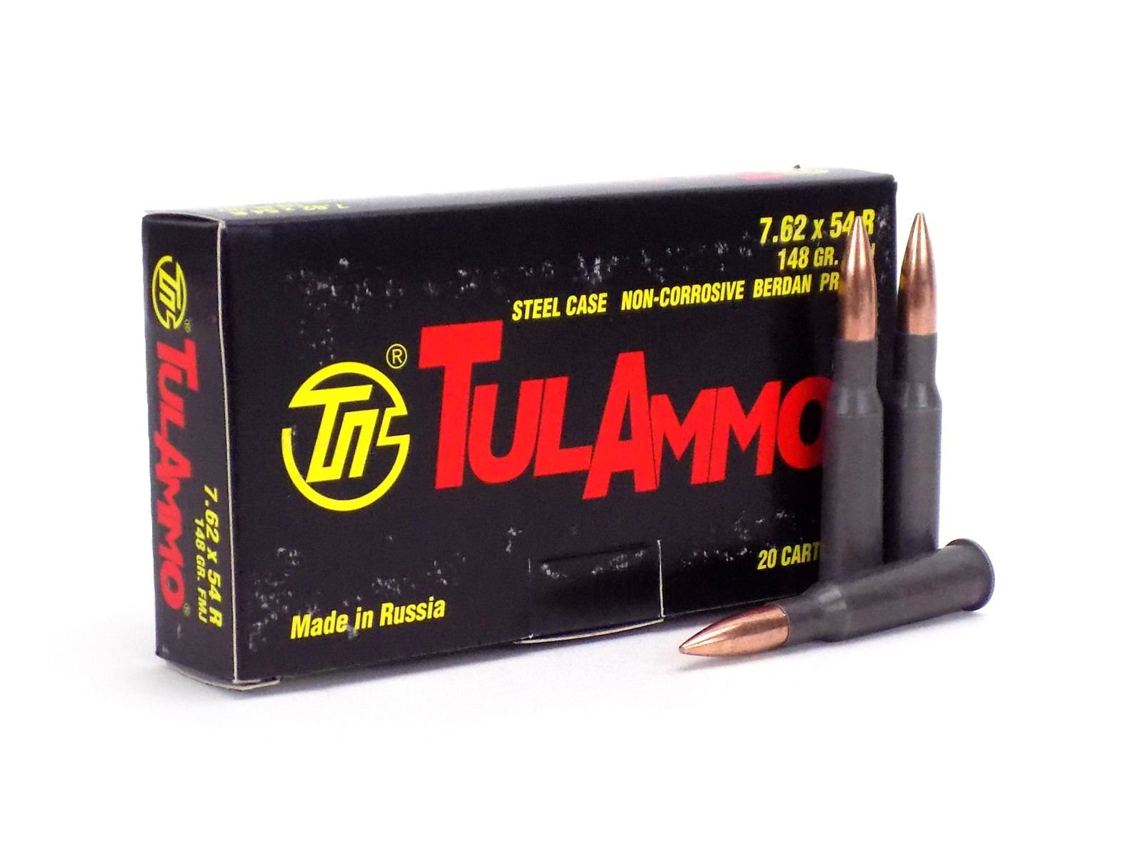 TulAmmo 7.62x54R 148 Grain FMJ | 7.62x54R Ammo For Sale