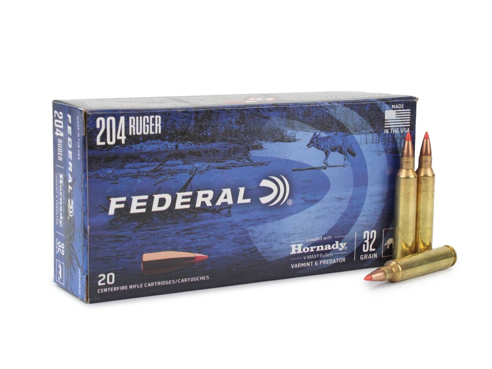 Federal Federal Varmint & Predator 204 RUGER 32 Gr Hornady V-Max