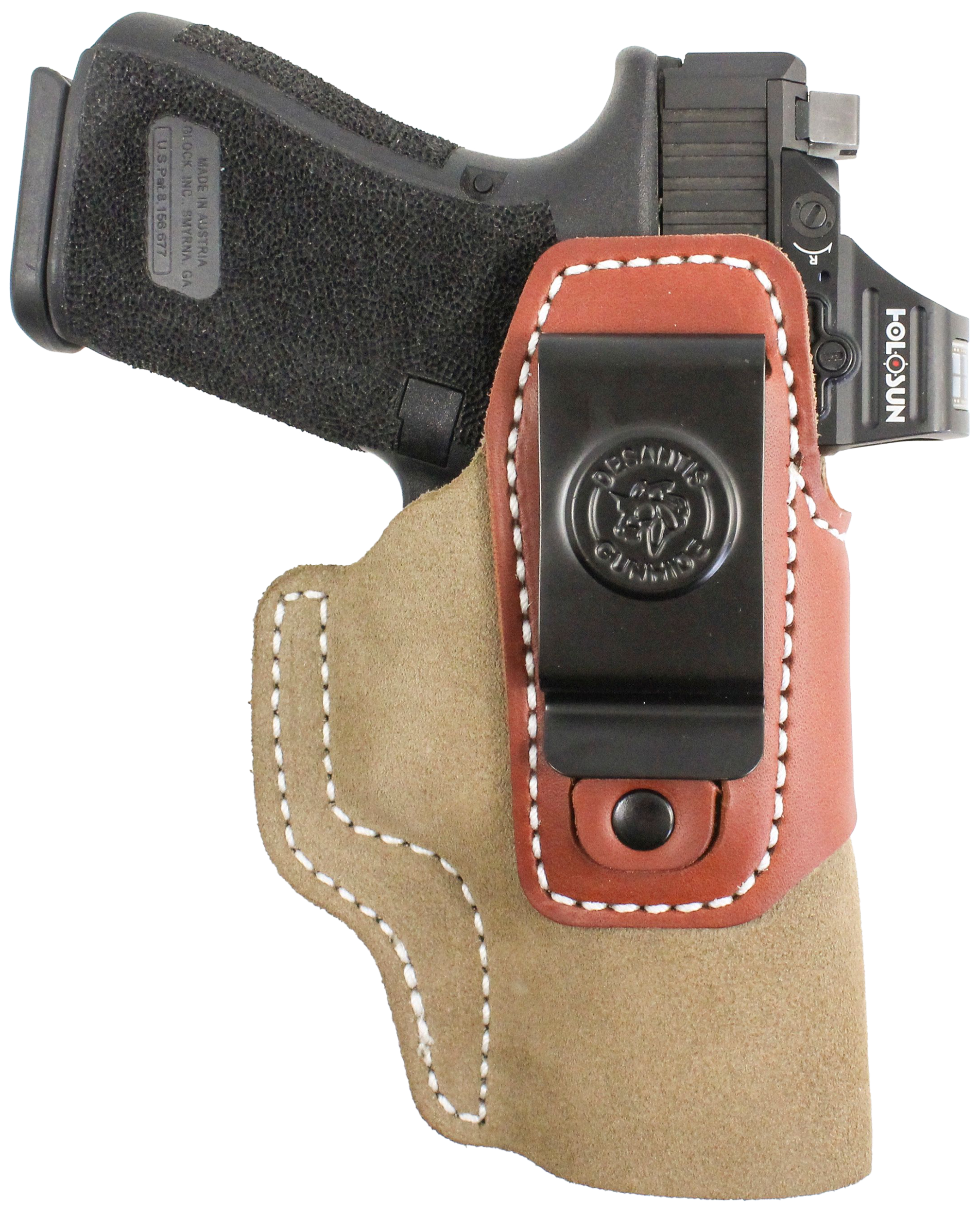 DeSantis Desantis Gunhide Transit IWB Holster Natural Ambidextrous Glock 26/27/33
