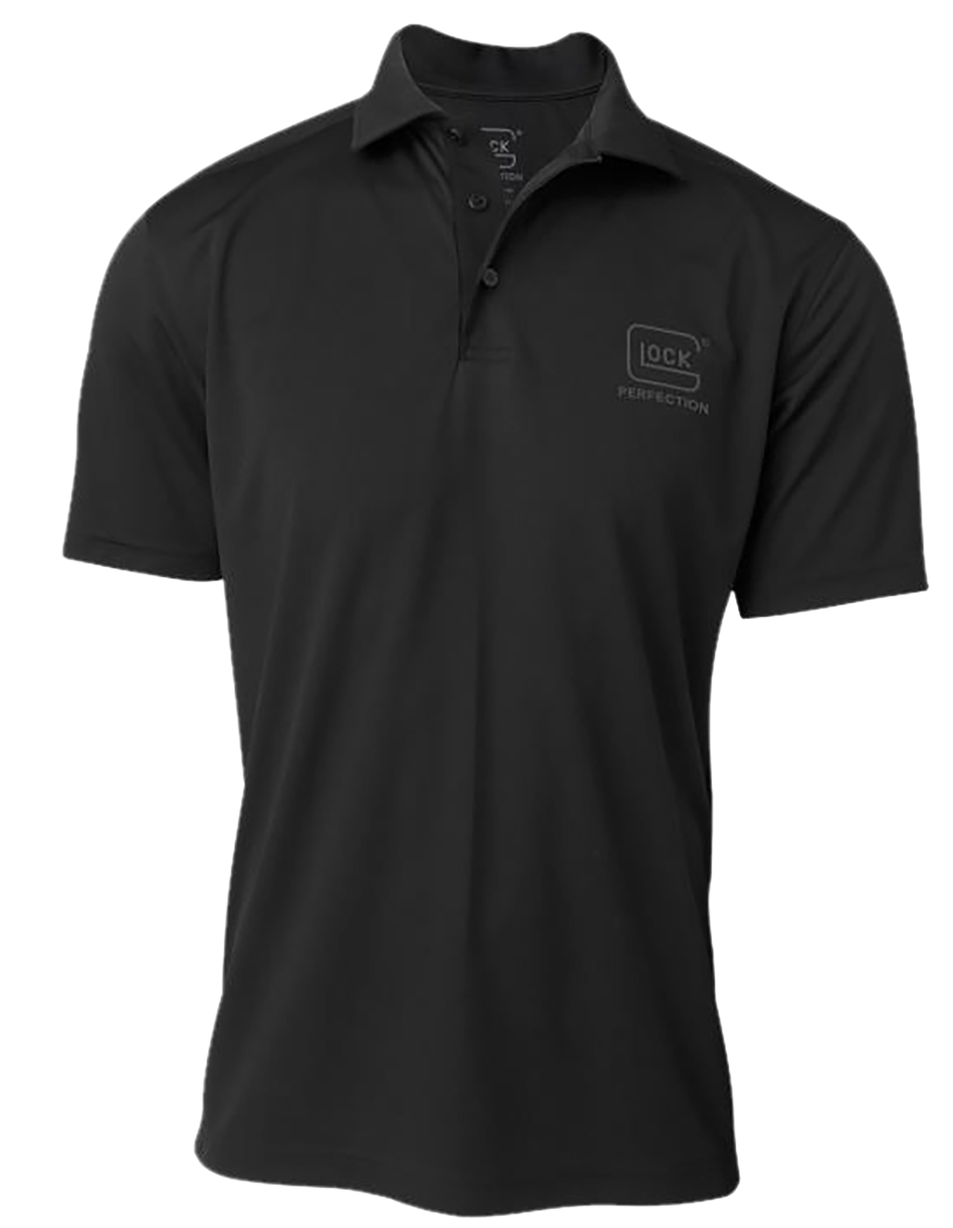 Glock Glock Perfection Men's Short Sleeve Polo, Size 2XL (Black)