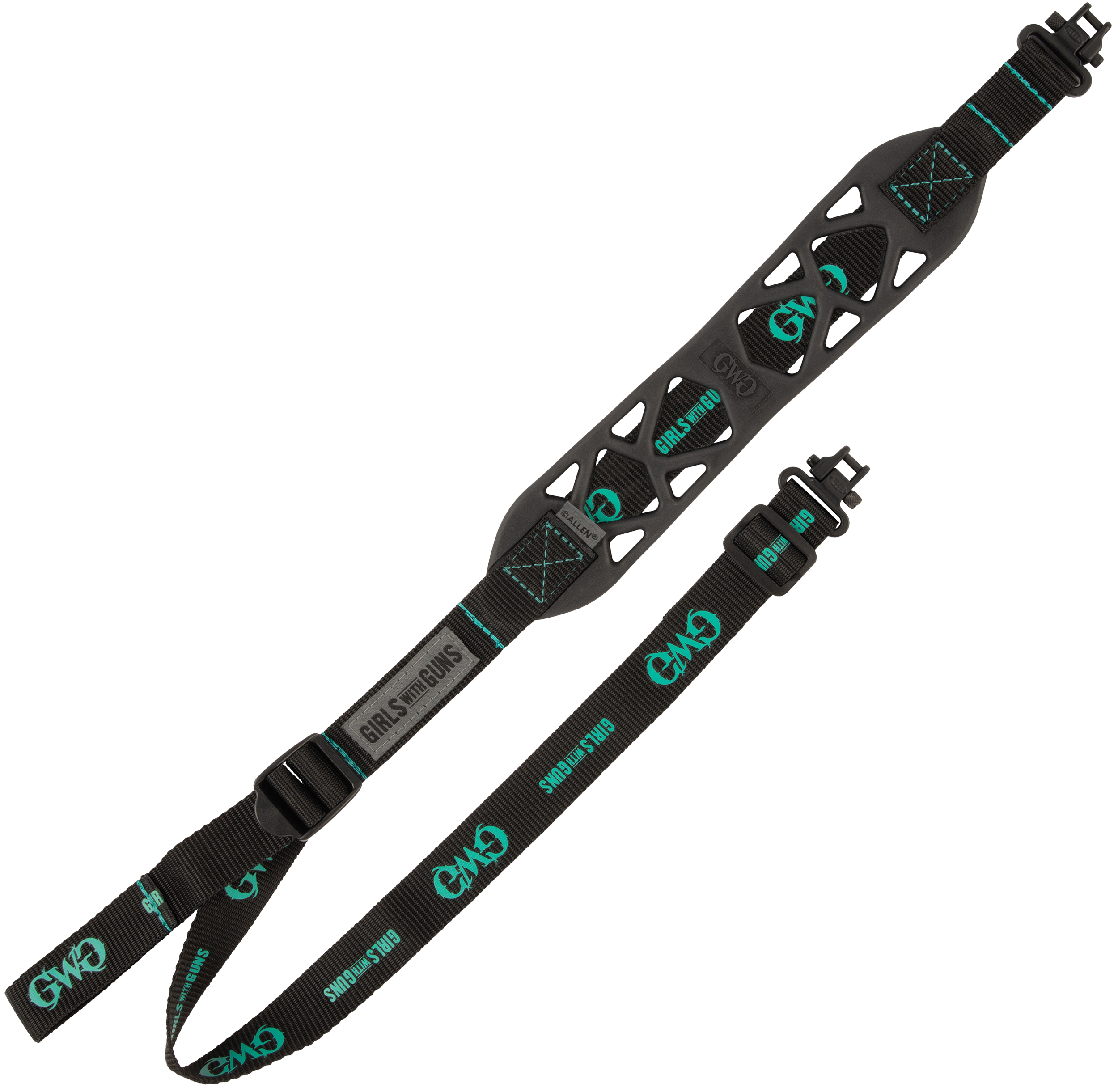 Girls Girls With Guns Black Label Adjustable Black Rubber Sling