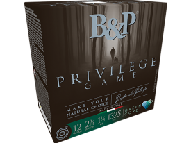 B&P Privilege Game 12 Gauge 2.75 1 1/5 oz 6 Shot (Box)