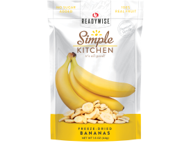 Simple Kitchen Freeze Dried Bananas 1 Serving Pouch