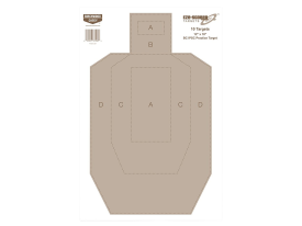 Birchwood Casey 12x18 IPSC Target (100 Pack)
