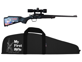 Crickett Single Shot Package Bolt 22 LR 16.12 Scope Black/Blued