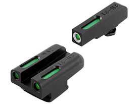 Truglo TFX Walther PPS Black Green Tritium Fiber Optic Sights